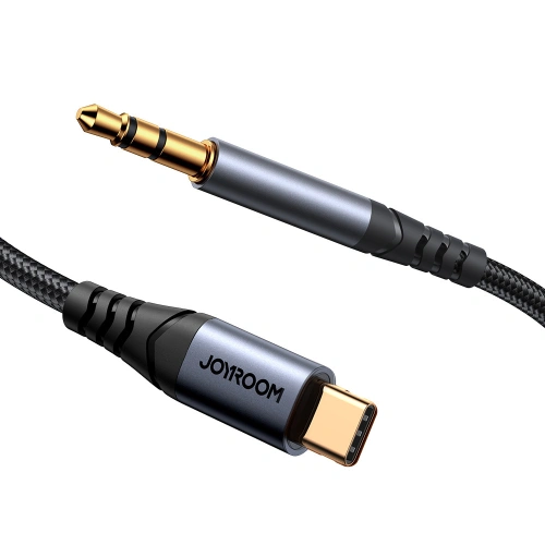 Kabel audio Joyroom SY-A07 USB-C / AUX mini jack 3.5mm 1.2m czarny