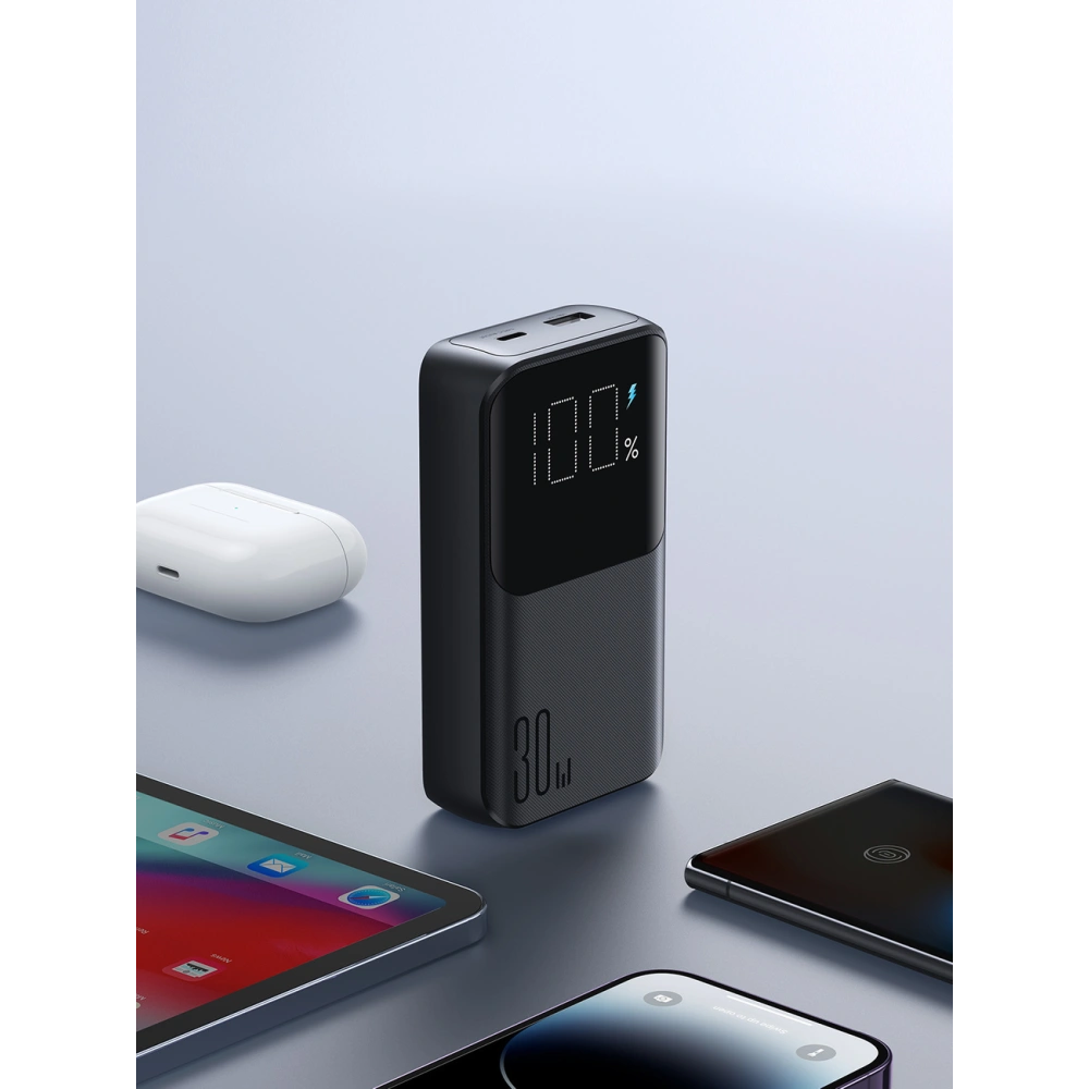 Hurtownia GSM - Powerbank Joyroom JR-PBC06 10000mAh 30W + integrierte USB-C und Lightning Kabel schwarz - JYR878 - {ean13} - Hurt