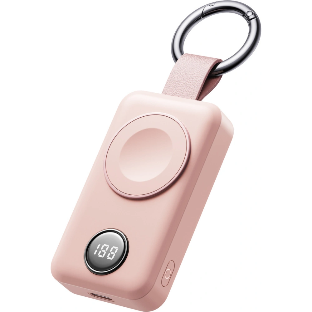 Wholesale Joyroom JR-WQW01 wireless powerbank 2000mAh 3W for Apple Watch pink - JYR881 - {ean13} - Hurt