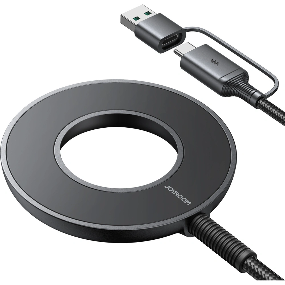 Hurtownia GSM - Indukční nabíječka Joyroom JR-WQM03 USB-A / USB-C 15W černá - JYR882 - {ean13} - Hurt