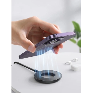 Hurtownia GSM - Indukciós töltő Joyroom JR-WQM03 USB-A / USB-C 15W fekete - JYR882 - {ean13} - Hurt