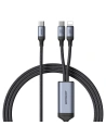 Kabel 2w1 Joyroom Speedy Series SA21-1T2 USB-C / USB-C, Lightning 100W 1.5m czarny