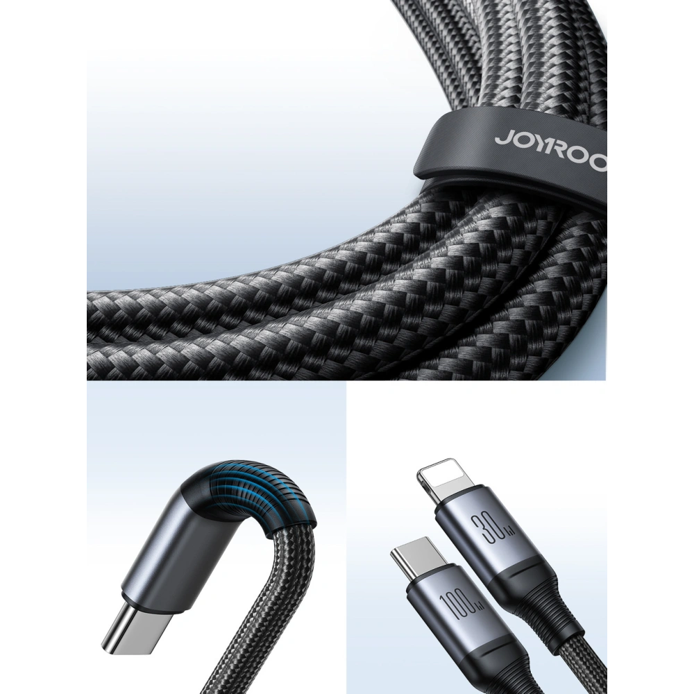 Hurtownia GSM - Kábel 2w1 Joyroom Speedy Series SA21-1T2 USB-C / USB-C, Lightning 100W 1.5m fekete - JYR886 - {ean13} - Hurt