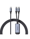 Hurtownia GSM - Kabel 2w1 Joyroom Speedy Series SA21-1T2 USB-C / 2xUSB-C 100W 1.5m czarny - JYR887 - {ean13} - Hurt