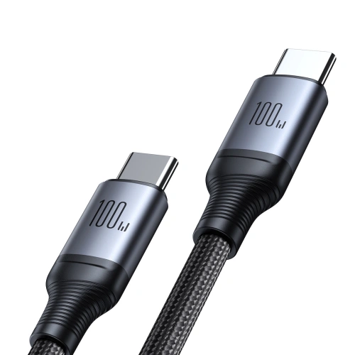 Kabel 2w1 Joyroom Speedy Series SA21-1T2 USB-C / 2xUSB-C 100W 1.5m czarny