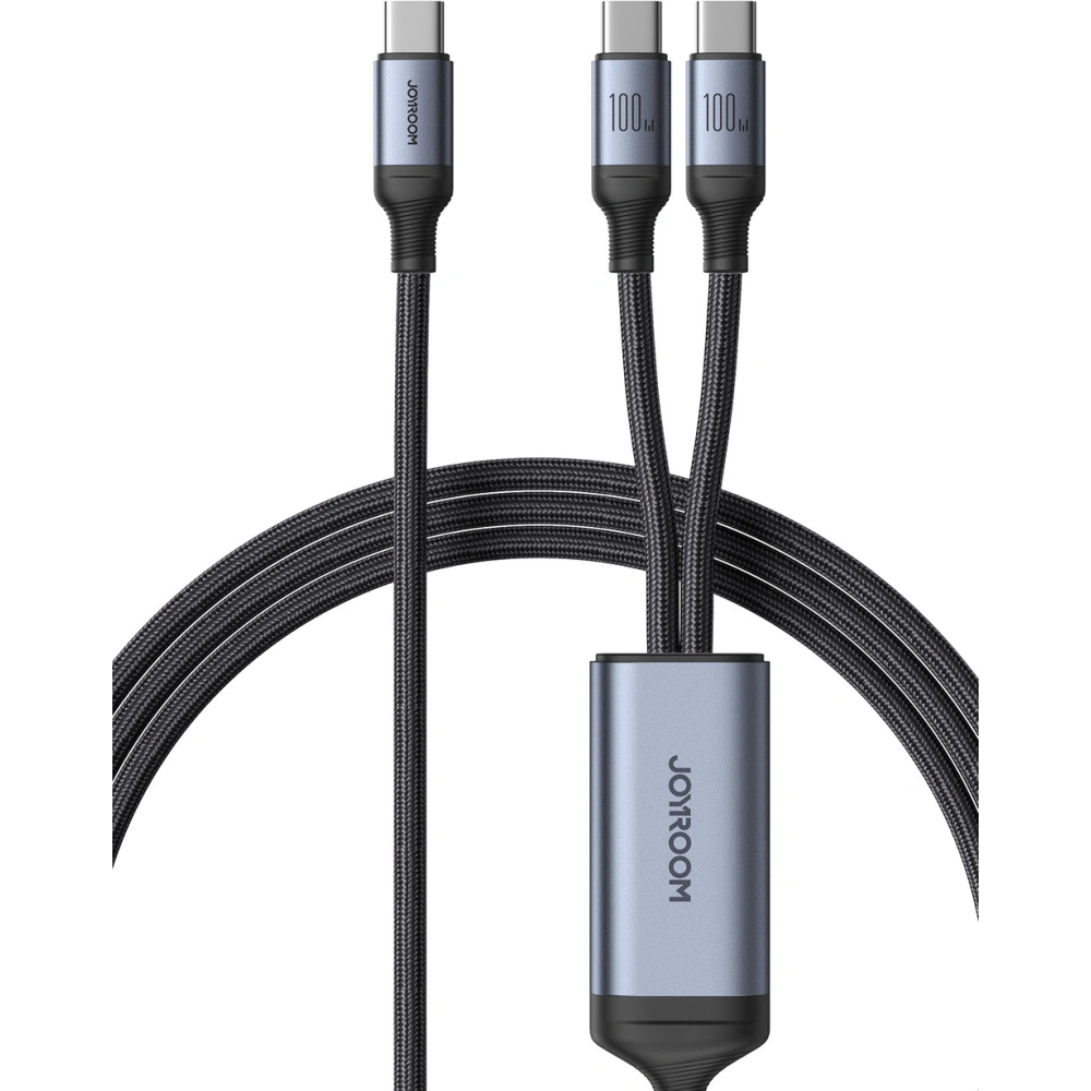 Hurtownia GSM - Kabel 2w1 Joyroom Speedy Series SA21-1T2 USB-C / 2xUSB-C 100W 1.5m černý - JYR887 - {ean13} - Hurt