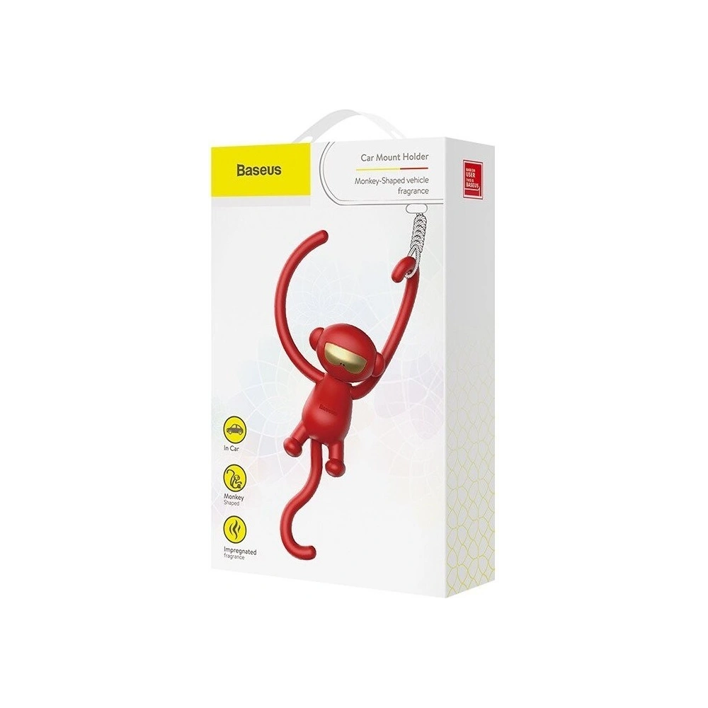 Hurtownia GSM - Odswieżacz powietrza do samochodu Baseus Monkey (czerwony) - BSU578RED - {ean13} - Hurt