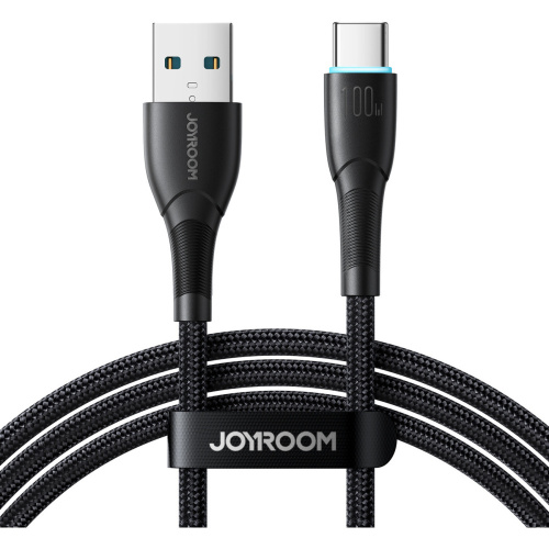 Joyroom Distributor - 6956116759629 - JYR892 - Joyroom Starry Series SA32-AC6 cable USB-A / USB-C 100W 1m black - B2B homescreen