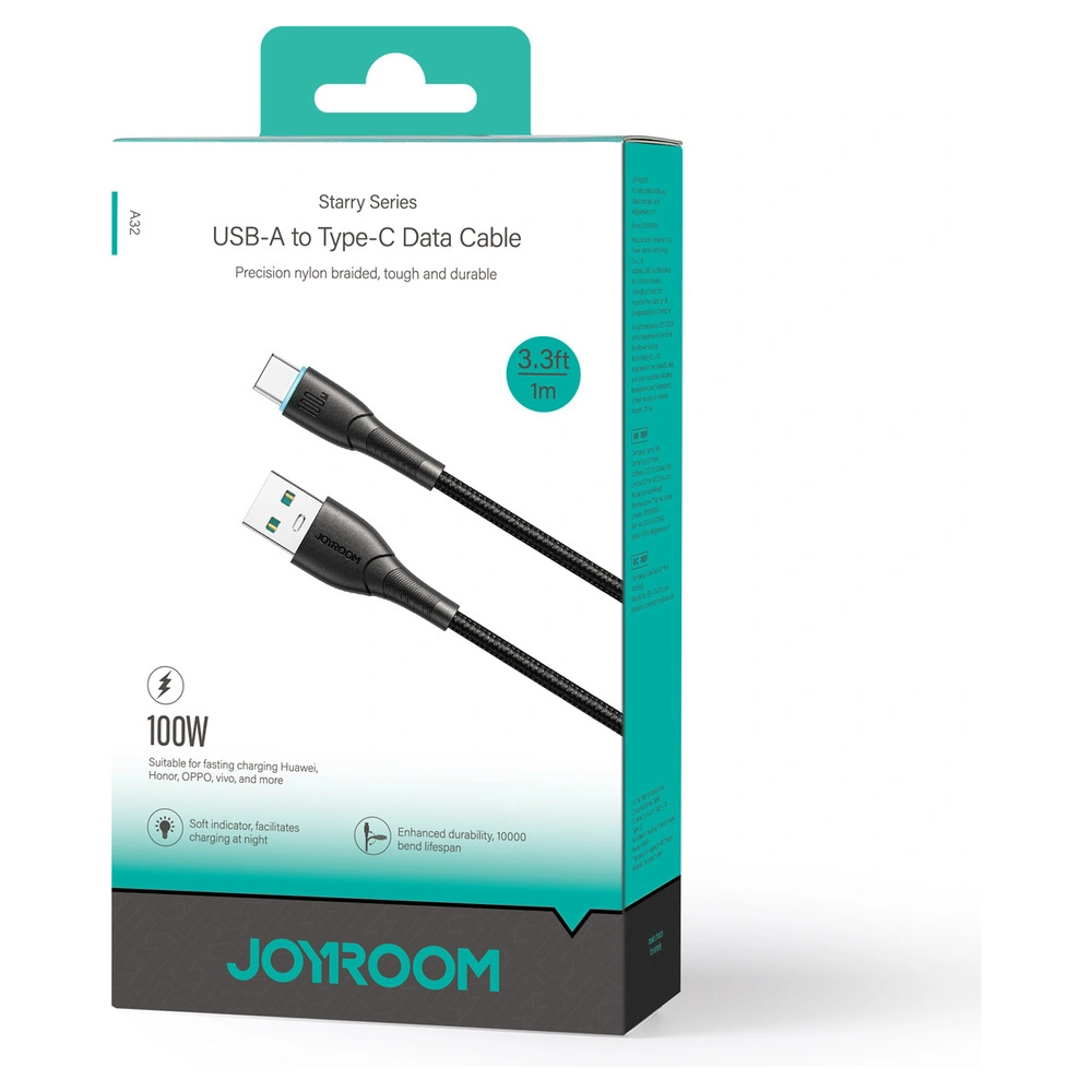 Hurtownia GSM - Kabel Joyroom Starry Series SA32-AC6 USB-A / USB-C 100W 1m černý - JYR892 - {ean13} - Hurt