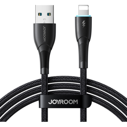 Joyroom Distributor - 6956116759766 - JYR896 - Joyroom Starry Series SA32-AL3 cable USB-A / Lightning 3A 1m black - B2B homescreen
