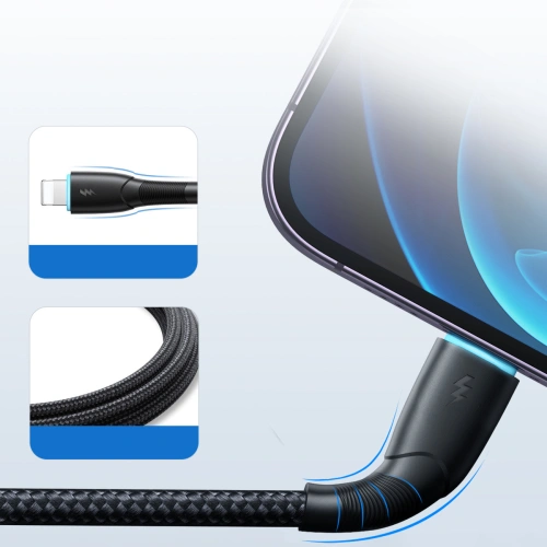 Kabel Joyroom Starry Series SA32-AL3 USB-A / Lightning 3A 1m czarny