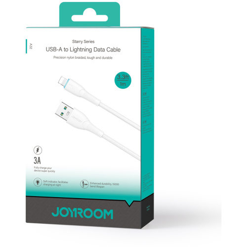 Joyroom Starry Series SA32-AL3 cable USB-A / Lightning 3A 1m white
