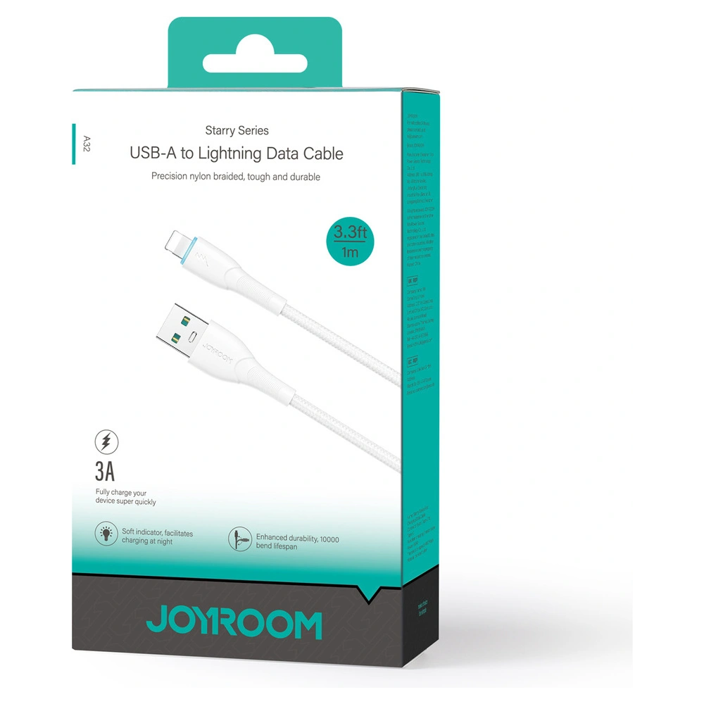 Hurtownia GSM - Kabel Joyroom Starry Series SA32-AL3 USB-A / Lightning 3A 1m bílý - JYR897 - {ean13} - Hurt