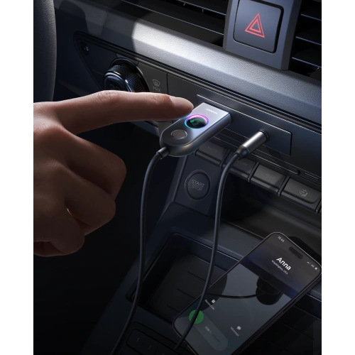 Samochodowy bezprzewodowy odbiornik Joyroom JR-CB6 szary