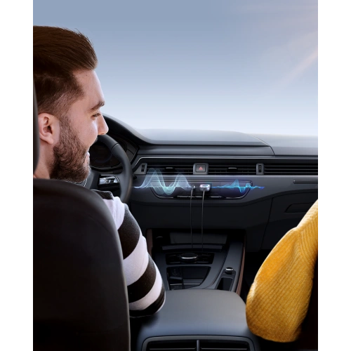 Samochodowy bezprzewodowy odbiornik Joyroom JR-CB6 szary