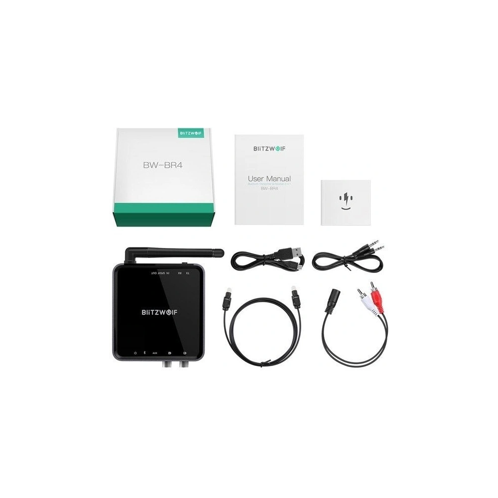 Hurtownia GSM - Transmiter odbiornik bluetooth 5.0 Blitzwolf BW-BR4 - BLZ120 - {ean13} - Hurt
