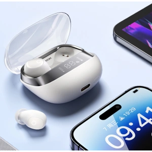 Wholesale Joyroom Jdots Series JR-DB2 in-ear wireless headphones white - JYR903 - {ean13} - Hurt