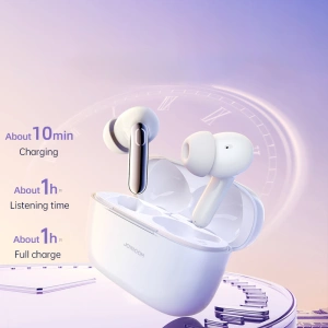 Wholesale Joyroom Jbuds JR-BC1 Bluetooth 5.3 wireless in-ear headphones white - JYR906 - {ean13} - Hurt