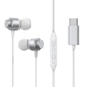 Wholesale Joyroom JR-EC06 in-ear headphones USB-C silver - JYR907 - {ean13} - Hurt