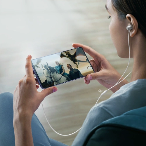 Słuchawki dokanałowe Joyroom JR-EC06 USB-C srebrne