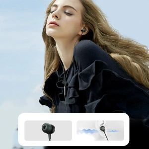 Wholesale Joyroom JR-EC06 in-ear headphones USB-C grey - JYR908 - {ean13} - Hurt