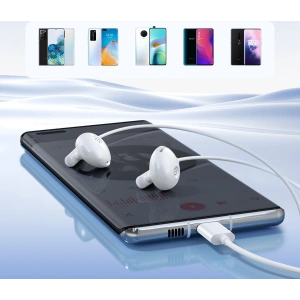 Hurtownia GSM - Sluchátka do uší USB-C Joyroom JR-EC05 bílé - JYR909 - {ean13} - Hurt