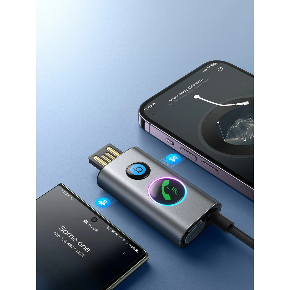 Hurtownia GSM - Recepționer wireless auto Joyroom JR-CB7 gri - JYR910 - {ean13} - Hurt