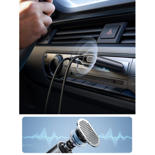 Samochodowy bezprzewodowy odbiornik Joyroom JR-CB7 szary