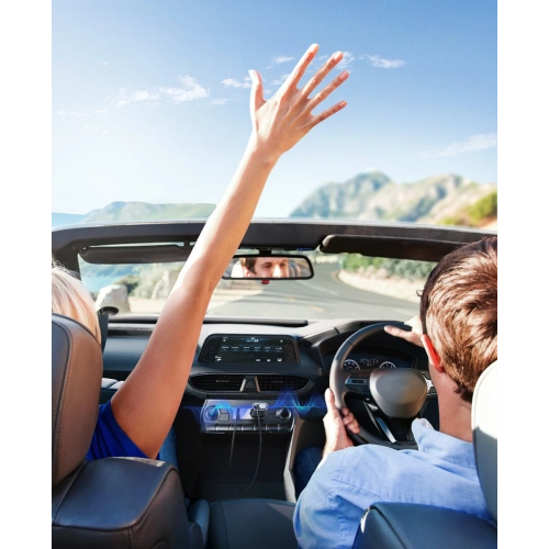 Samochodowy bezprzewodowy odbiornik Joyroom JR-CB7 szary