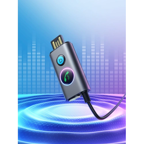 Samochodowy bezprzewodowy odbiornik Joyroom JR-CB7 szary