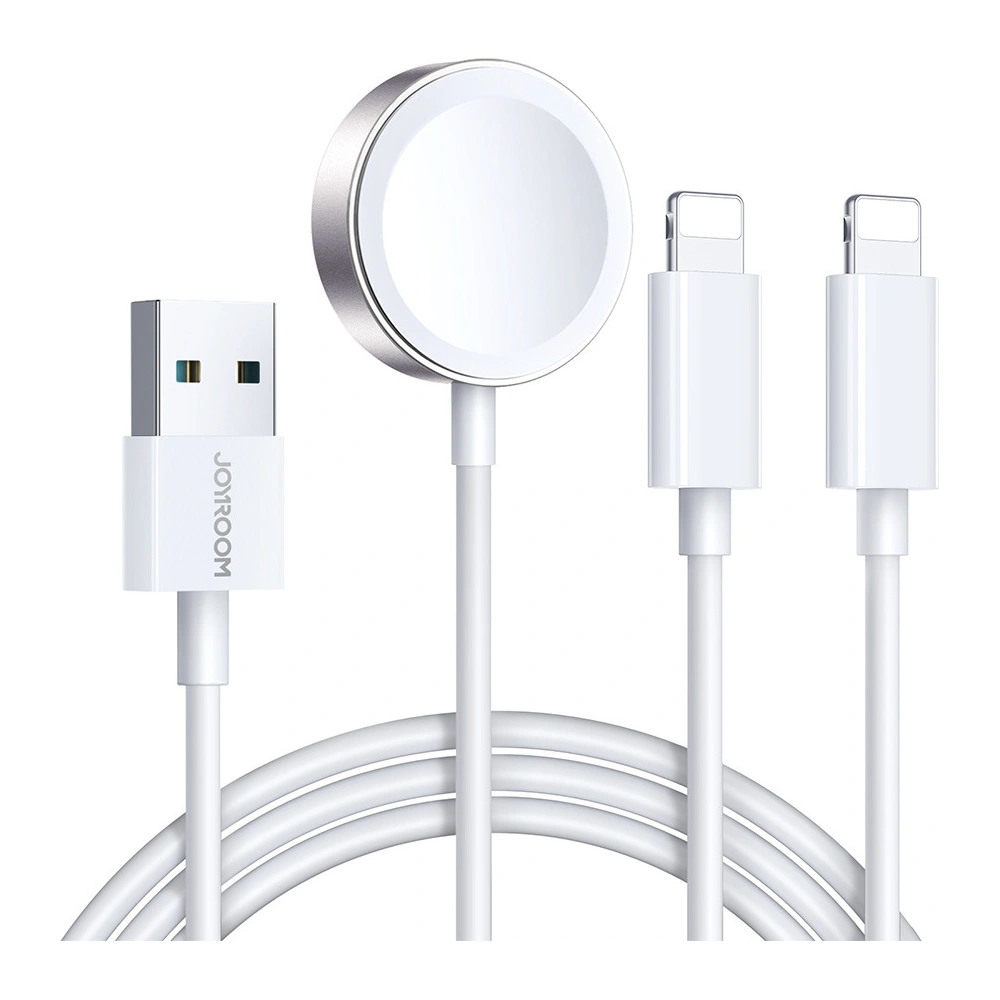 Hurtownia GSM - Kábel 3w1 Joyroom S-IW007 USB-A / mágneses töltő, USB-A, Lightning 1.2m fehér - JYR911 - {ean13} - Hurt