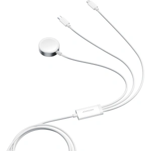 Hurtownia GSM - Kábel 3w1 Joyroom S-IW008 USB-A / mágneses töltő, USB-C, Lightning 1.2m fehér - JYR912 - {ean13} - Hurt