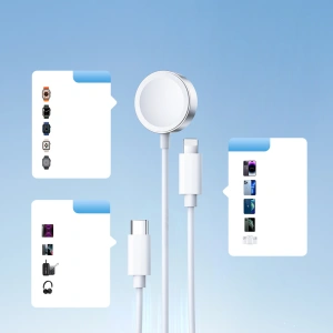 Hurtownia GSM - Kabel 3w1 Joyroom S-IW008 USB-A / magnetisches Ladegerät, USB-C, Lightning 1.2m weiß - JYR912 - {ean13} - Hurt