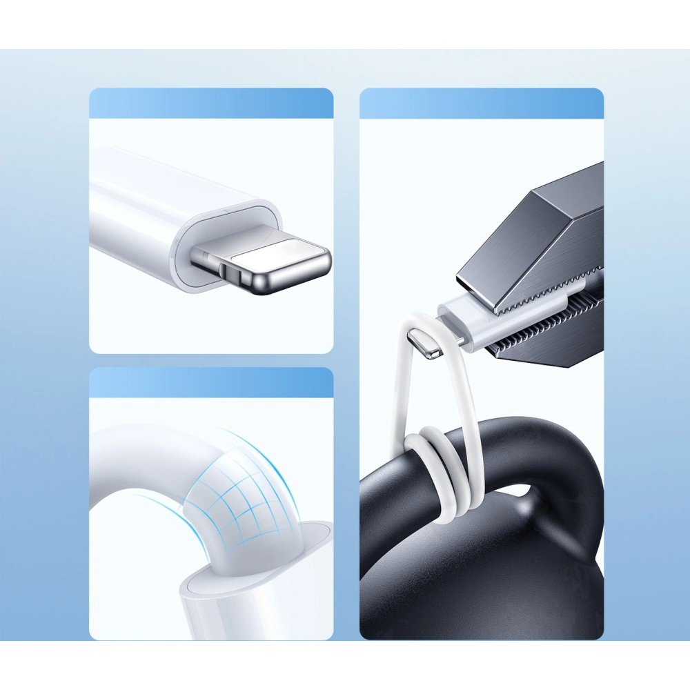 Hurtownia GSM - Kabel 3w1 Joyroom S-IW008 USB-A / încărcător magnetic, USB-C, Lightning 1.2m alb - JYR912 - {ean13} - Hurt