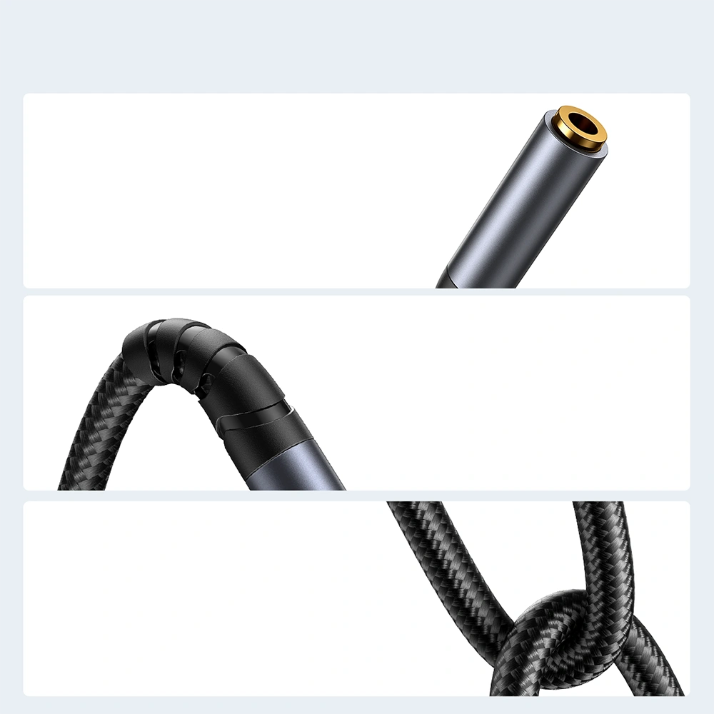 Hurtownia GSM - Kabel audio Joyroom SY-A09 mini jack 3.5mm ženský / AUX mini jack 3.5mm mužský 1.2 m černý - JYR915 - {ean13} - Hurt