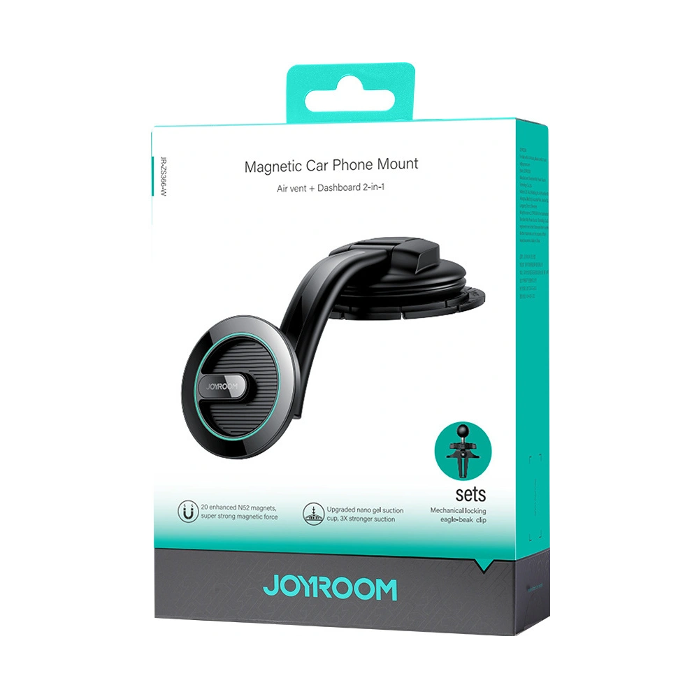 Hurtownia GSM - Magnetischer Autohalter für das Armaturenbrett / Lüftungsgitter Joyroom JR-ZS366 schwarz - JYR917 - {ean13} - Hurt