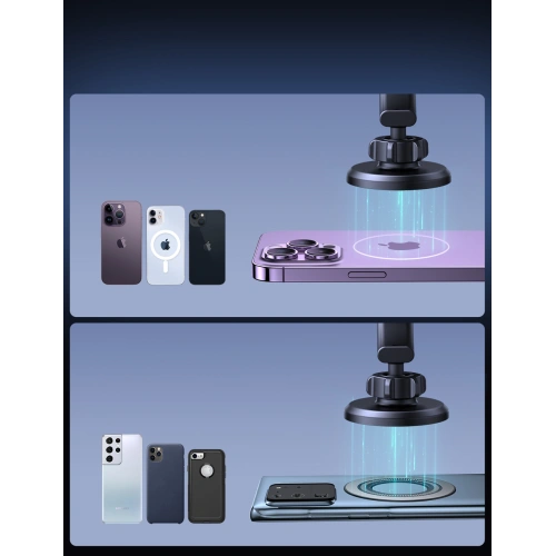 Uchwyt samochodowy magnetyczny na kokpit / kratkę Joyroom JR-ZS366 czarny - do kratki nawiewu - Joyroom