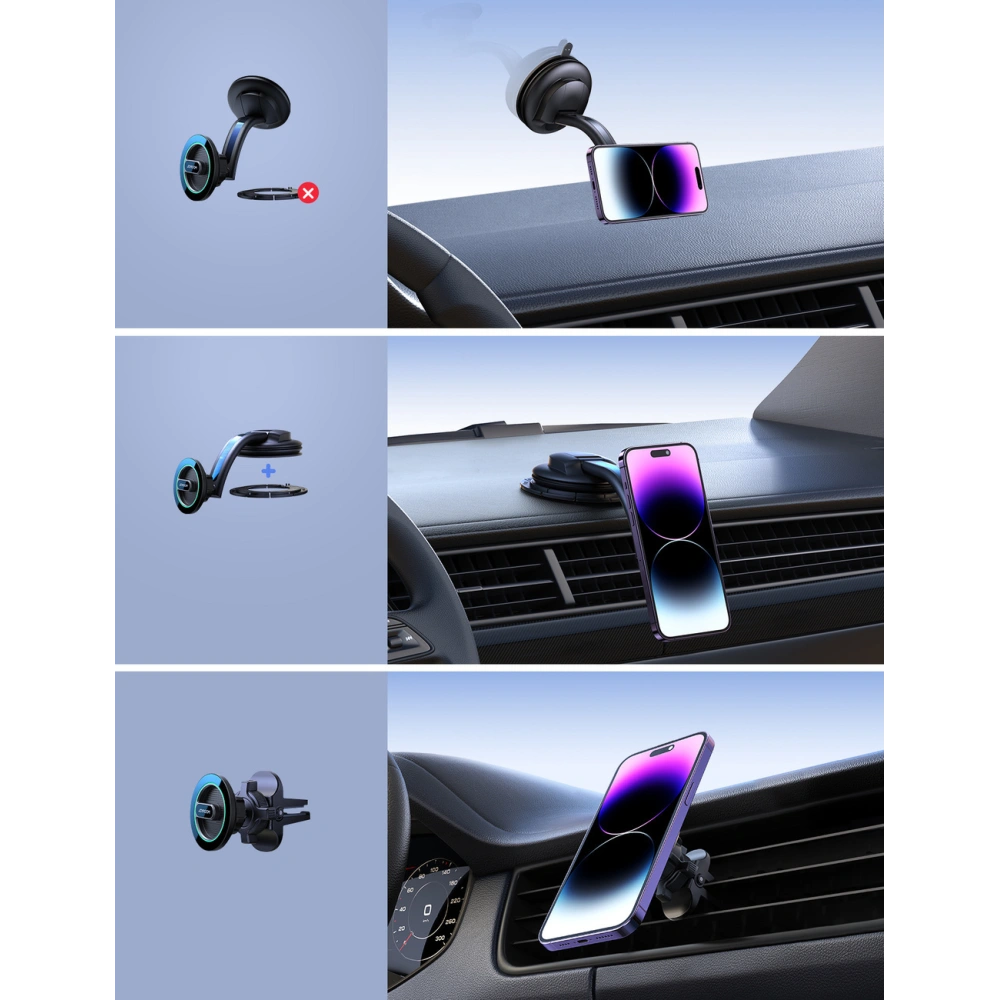 Hurtownia GSM - Magnetický automobilový držák na palubní desku / mřížku Joyroom JR-ZS366 černý - JYR917 - {ean13} - Hurt