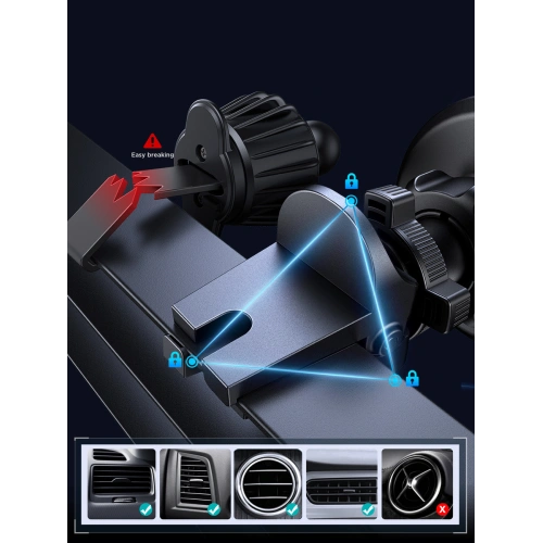 Uchwyt samochodowy magnetyczny na kratkę Joyroom JR-ZS366 czarny