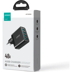 Hurtownia GSM - Síťová nabíječka Joyroom JR-TCN03 4xUSB-A 24W 4.8A černá - JYR921 - {ean13} - Hurt