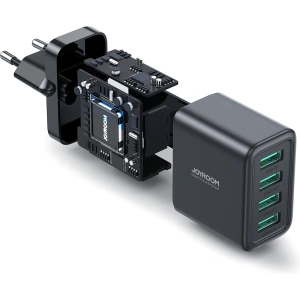 Hurtownia GSM - Síťová nabíječka Joyroom JR-TCN03 4xUSB-A 24W 4.8A černá - JYR921 - {ean13} - Hurt