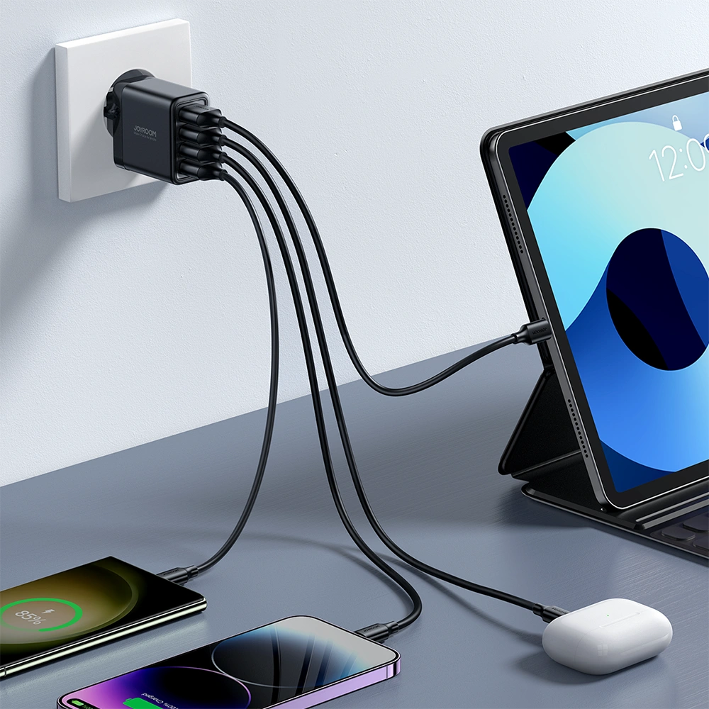 Hurtownia GSM - Hálózati töltő Joyroom JR-TCN03 4xUSB-A 24W 4.8A fekete - JYR921 - {ean13} - Hurt