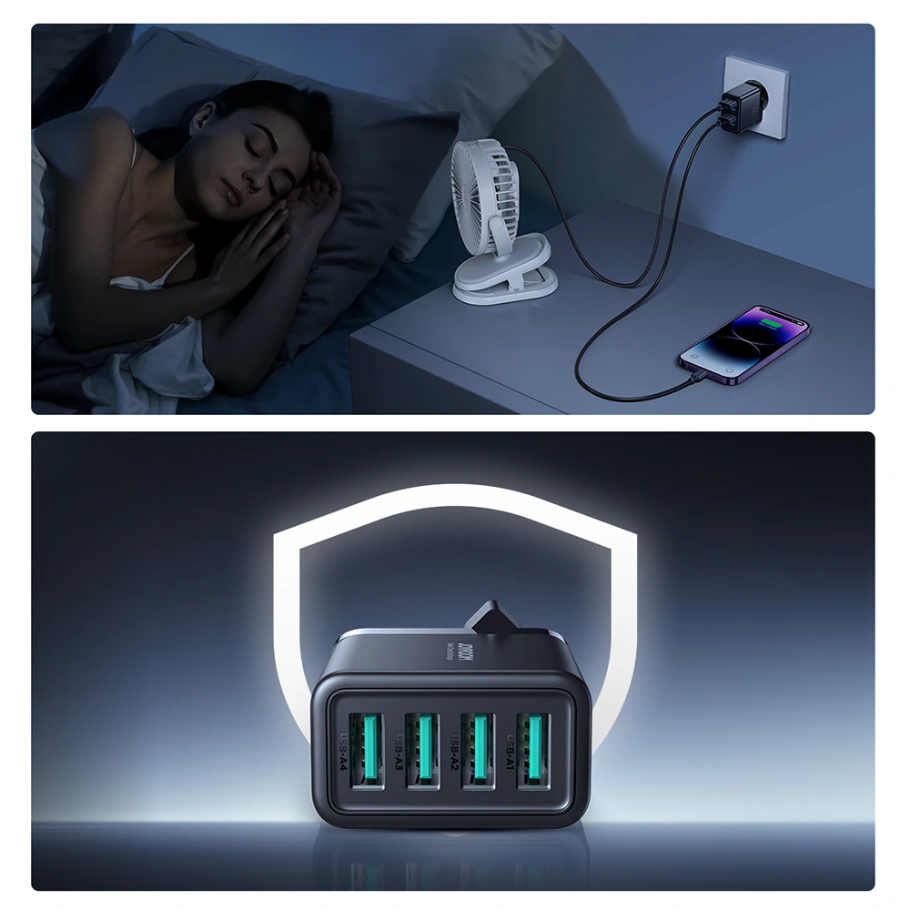 Hurtownia GSM - Netzteil Joyroom JR-TCN03 4xUSB-A 24W 4.8A schwarz - JYR921 - {ean13} - Hurt