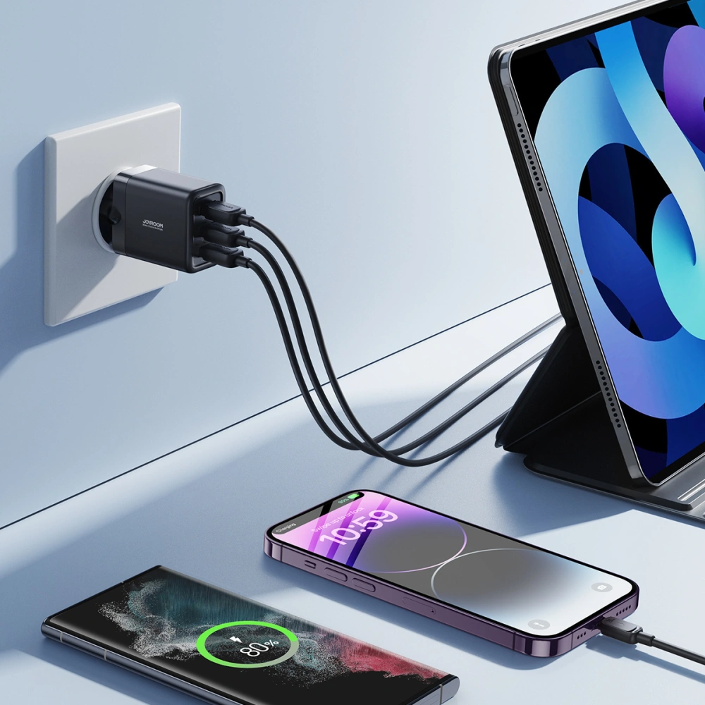 Hurtownia GSM - Hálózati töltő Joyroom JR-TCN02 3xUSB-A 17W 3.4A fekete - JYR922 - {ean13} - Hurt