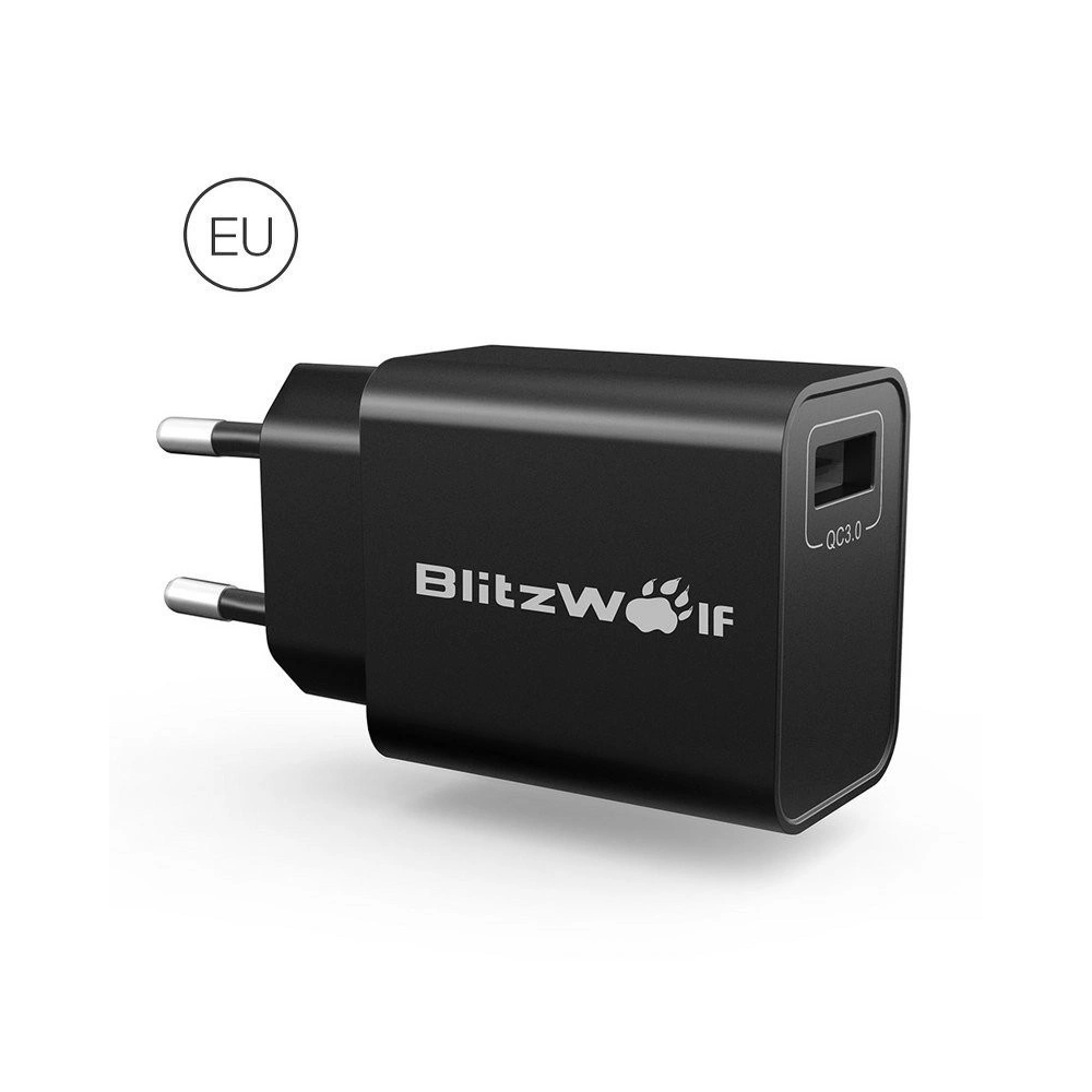 Hurtownia GSM - Ładowarka sieciowa USB BlitzWolf BW-S9 QC3.0 18W (czarna) - BLZ123BLK - {ean13} - Hurt