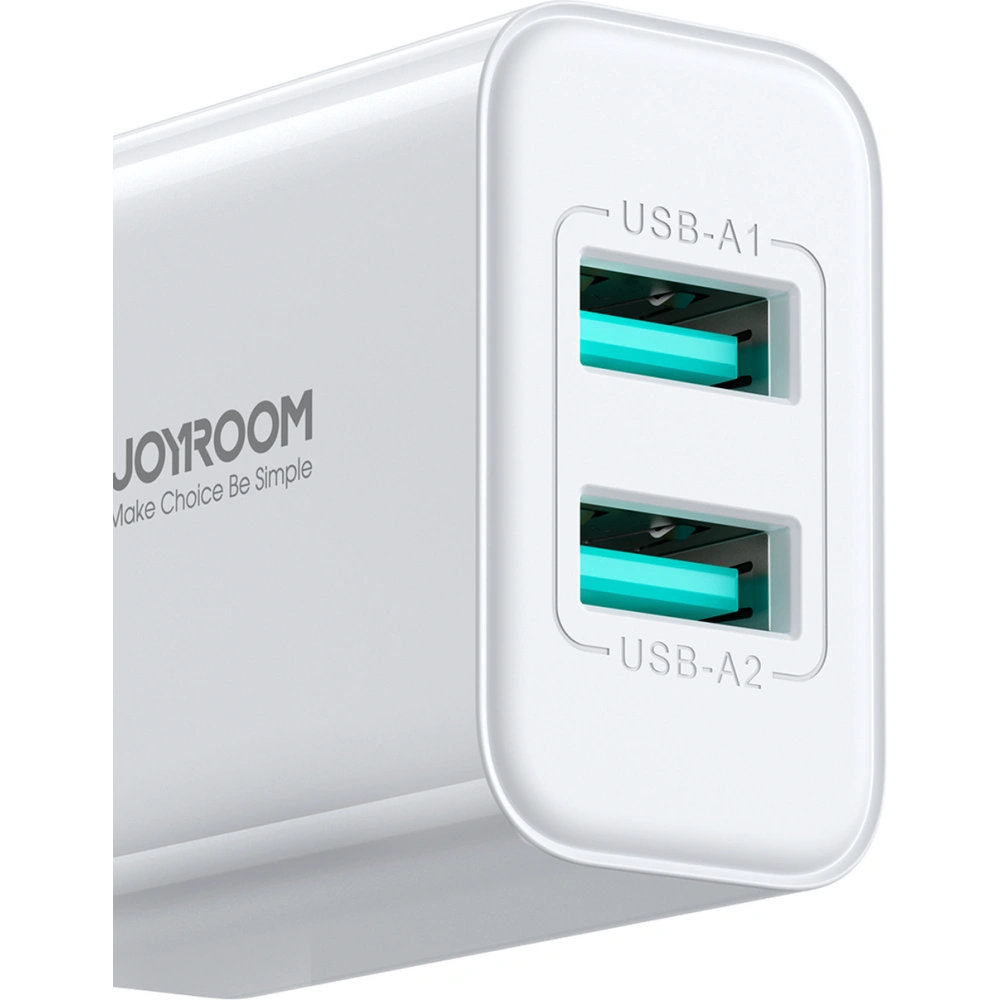 Hurtownia GSM - Hálózati töltő Joyroom JR-TCN04 2xUSB-A 10.5W 2.1A fehér - JYR924 - {ean13} - Hurt