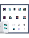 Wholesale Joyroom JR-TCN04 wall charger 2xUSB-A 10.5W 2.1A white - JYR924 - {ean13} - Hurt