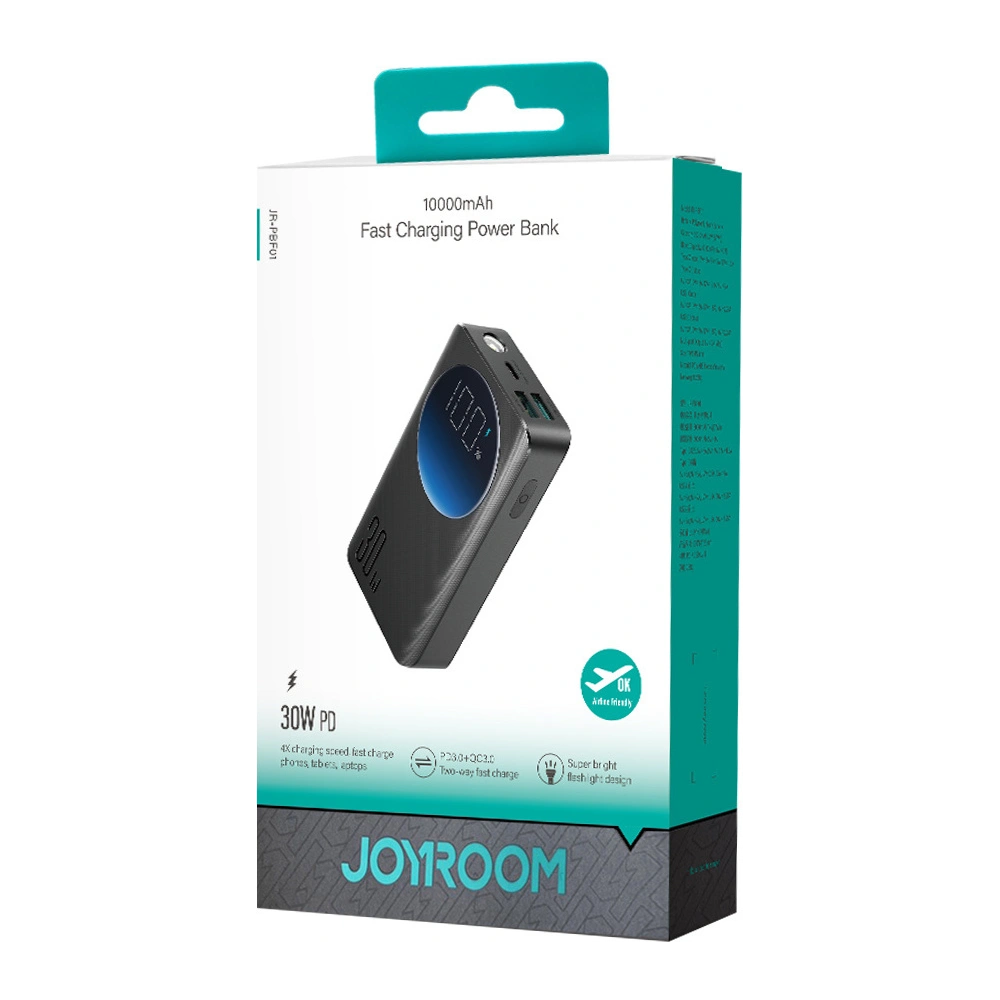 Hurtownia GSM - Powerbank Joyroom JR-PBF01 2xUSB-A, USB-C 10000mAh PD QC 30W černý - JYR925 - {ean13} - Hurt