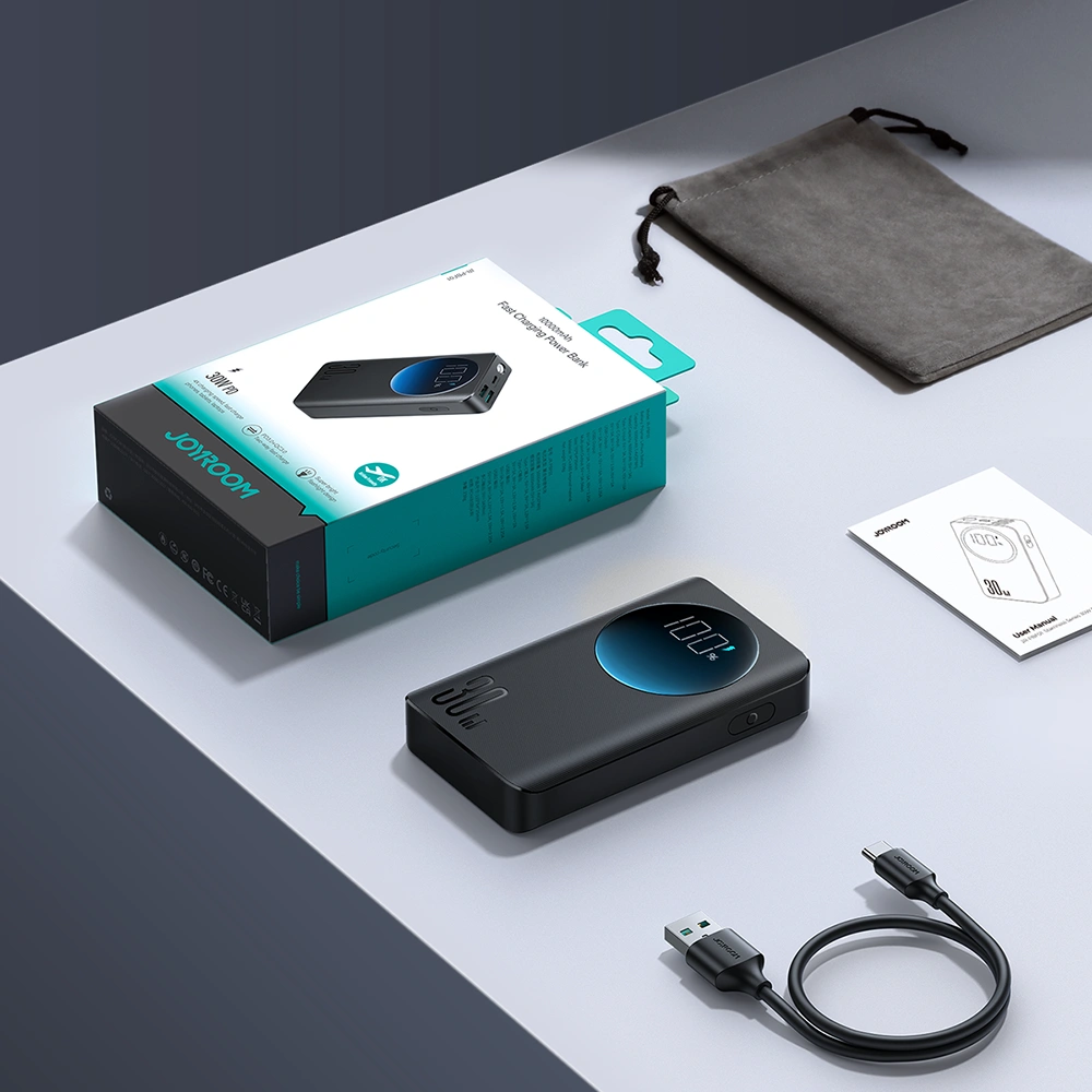 Hurtownia GSM - Powerbank Joyroom JR-PBF01 2xUSB-A, USB-C 10000mAh PD QC 30W černý - JYR925 - {ean13} - Hurt