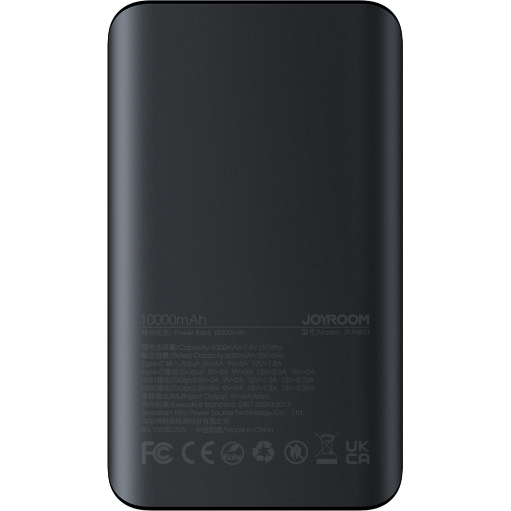 Hurtownia GSM - Powerbank Joyroom JR-PBF01 2xUSB-A, USB-C 10000mAh PD QC 30W černý - JYR925 - {ean13} - Hurt